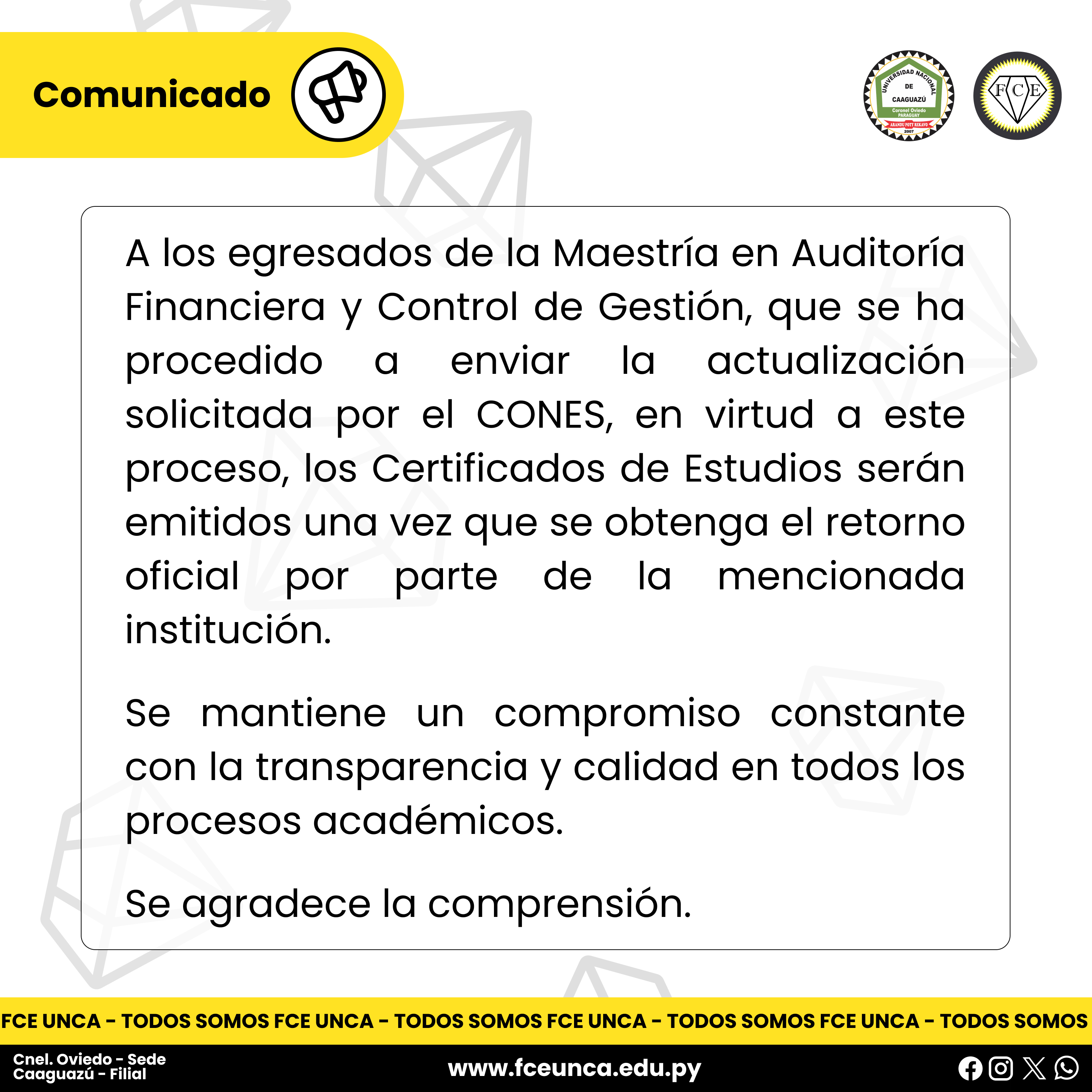 Comunicado